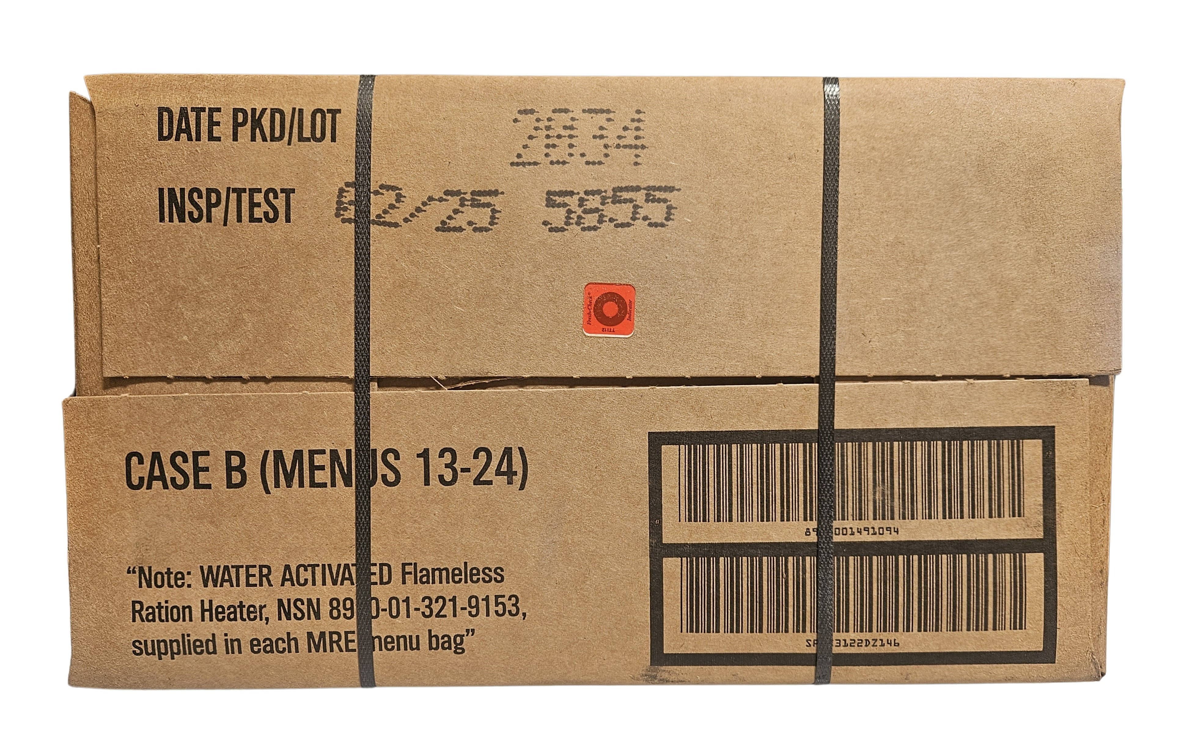 米軍 ミリタリー MRE レーション ケース B 2025年10月賞味期限 米軍 ミリタリー MRE レーション ケース B 2025年10月賞味期限