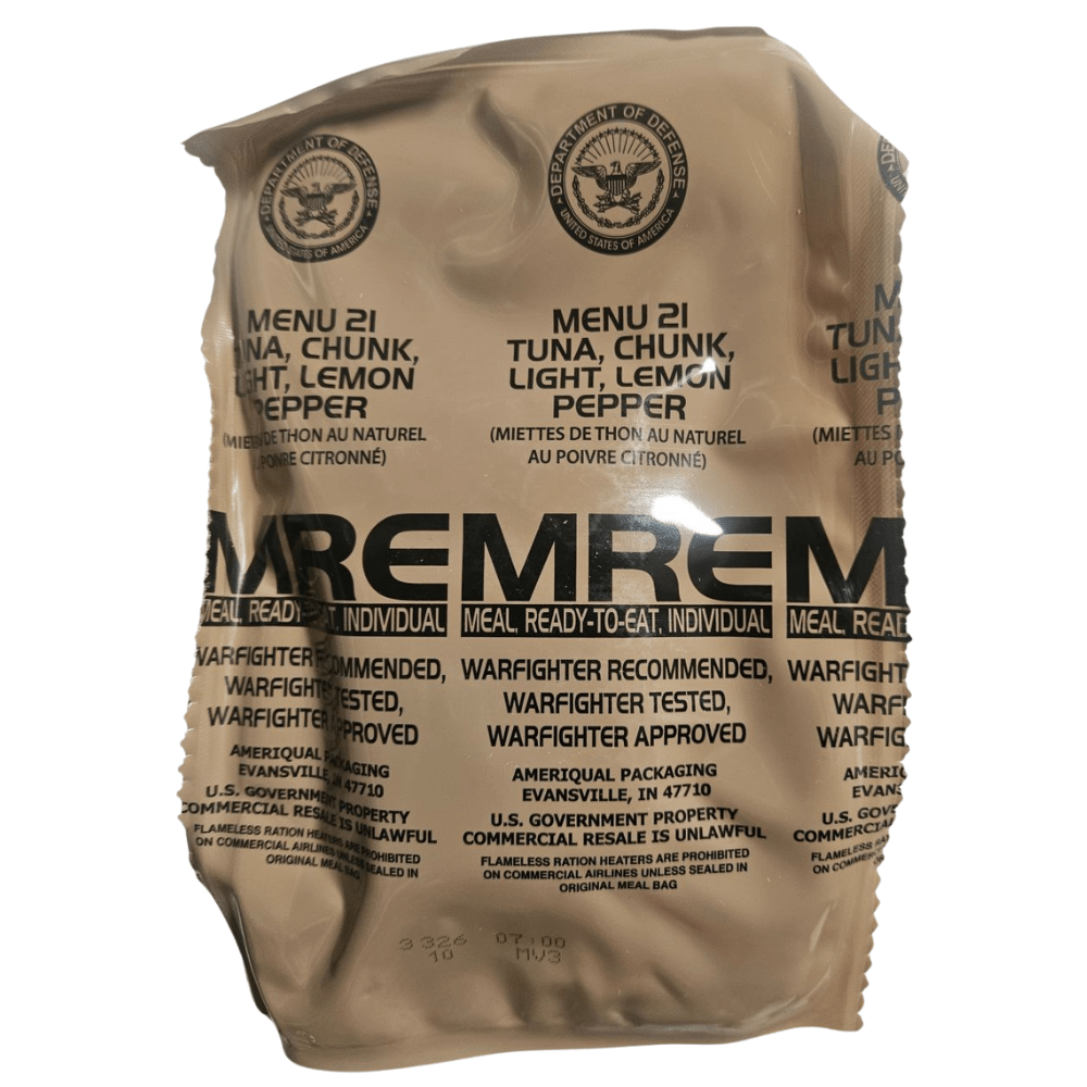MRE Menu 21 – Lemon Pepper Tuna | Authentic USGI – Epidemic Proof