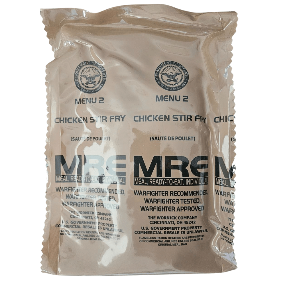 2027 MRE – Chicken Stir Fry | MRE Military Ration in Stock