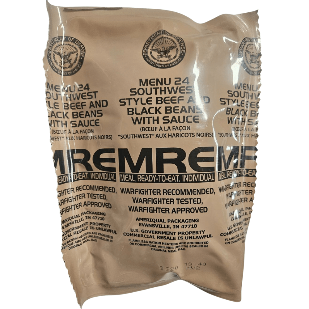 その他 US.MRE In Stock: MRE #24 - Southwest Beef and Beans – Epidemic Proof