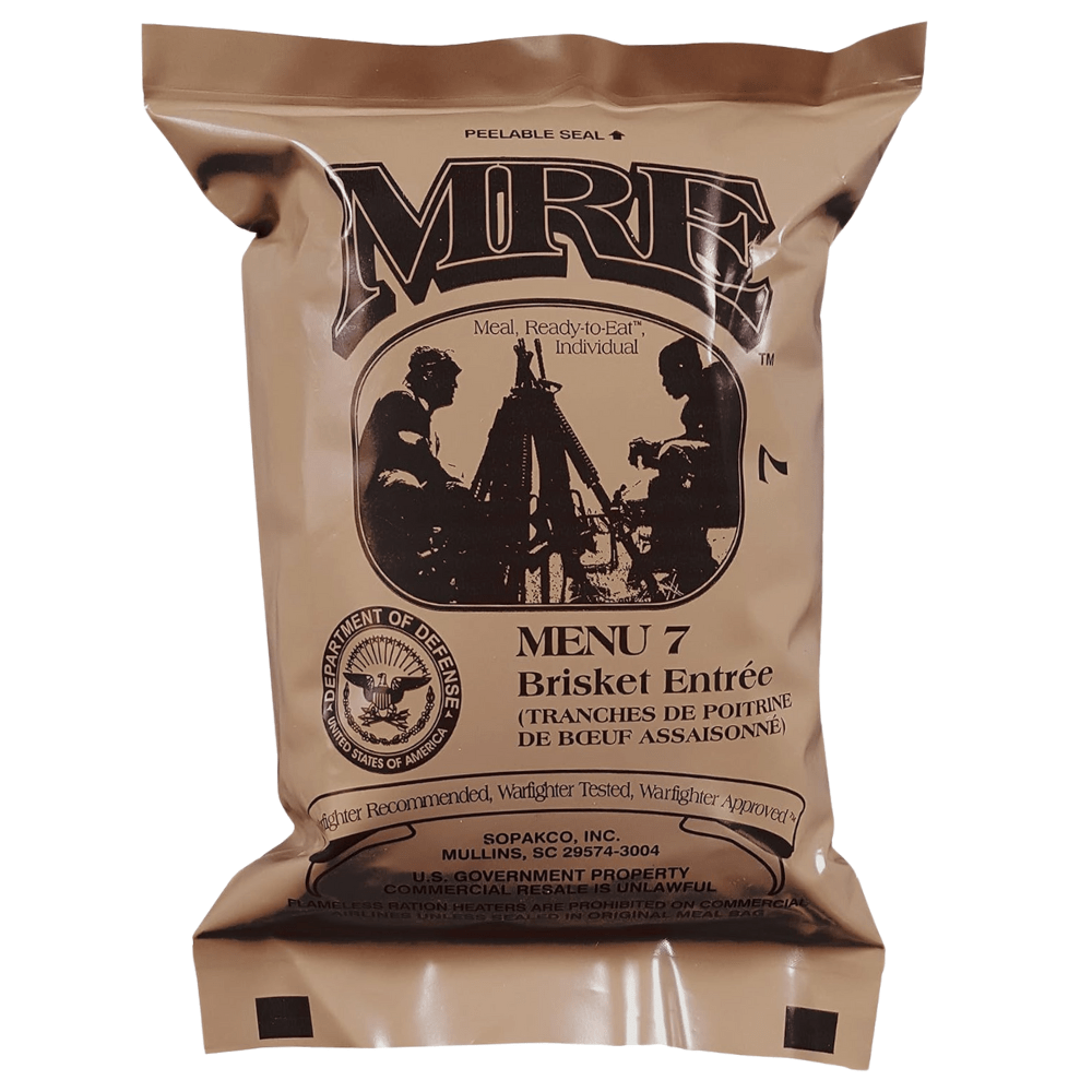 Vintage Meal Ready to Eat [MRE] #7 - Brisket Entree for Sale
