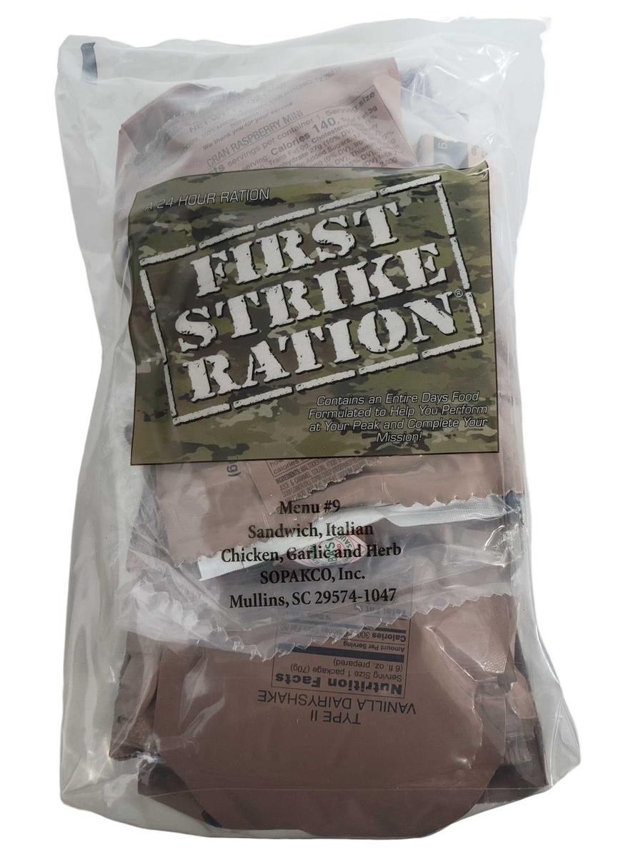 Buy Fsr First Strike Ration Menu 9 Survival Supplies