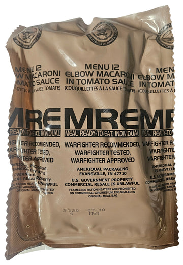 MRE - Macaroni in Tomato Sauce