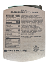 Load image into Gallery viewer, Halal MRE - Saag Chole with Lamb
