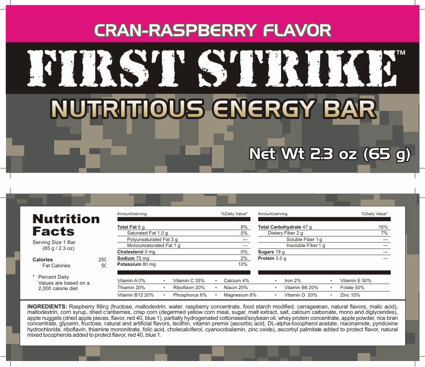 First Strike Bar - CranRaspberry