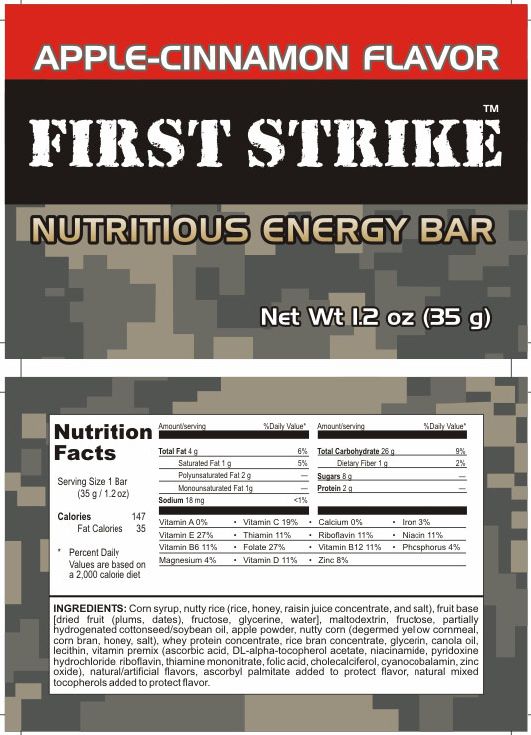 First Strike Bar, Mini - Apple Cinnamon