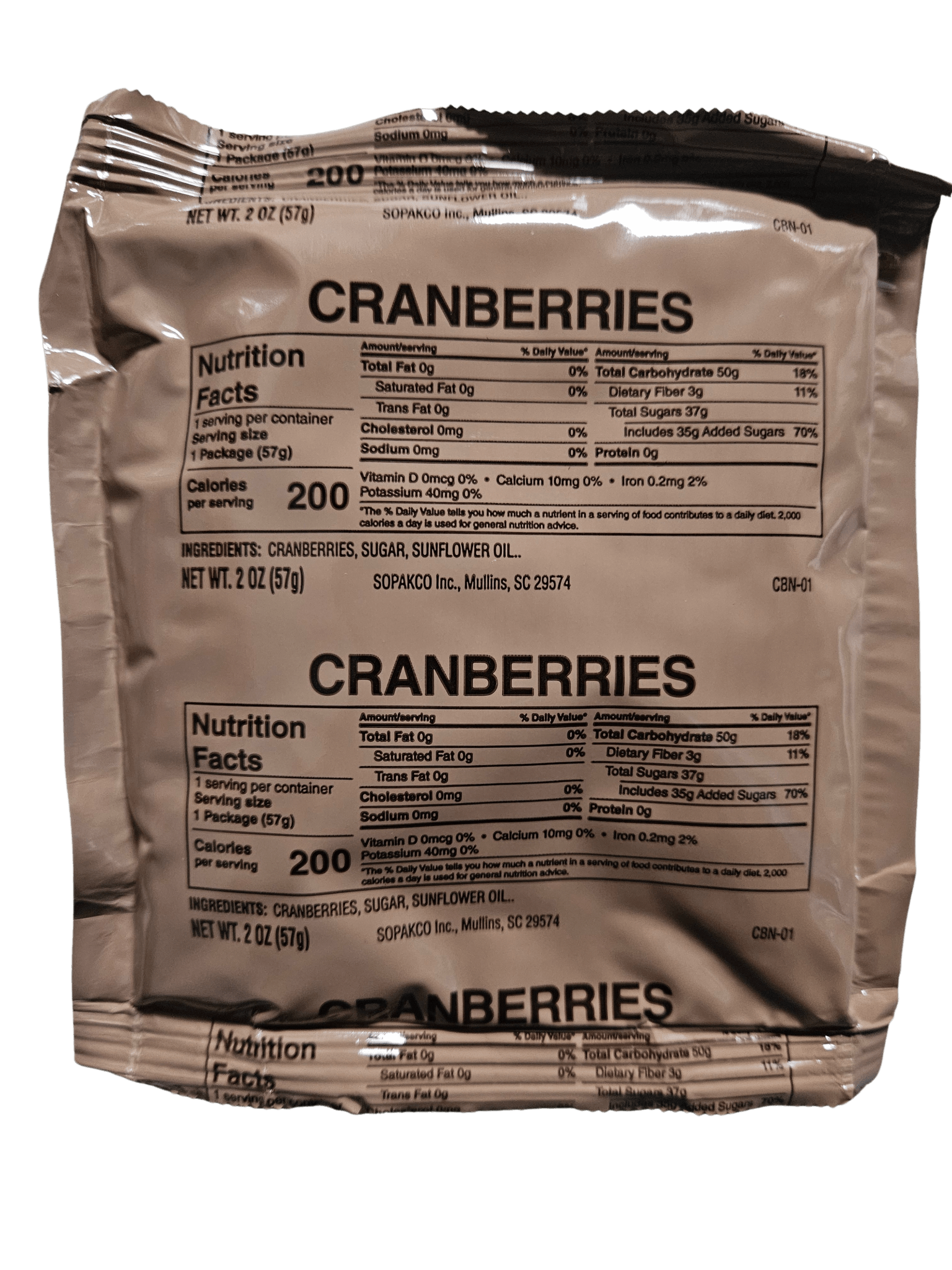 Halal MRE - Blueberry Maple Rolled Oats - Epidemic Proof