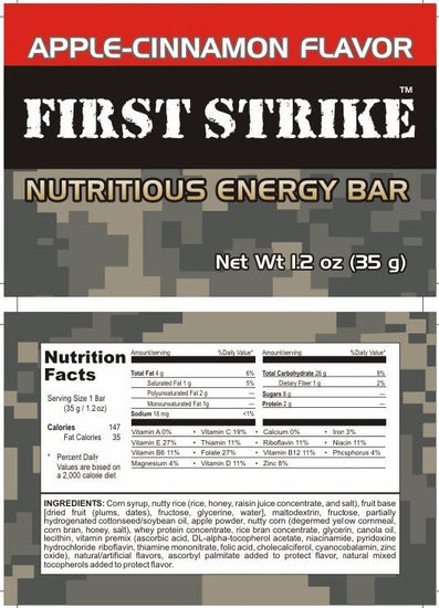 Mini First Strike Bar - Apple Cinnamon - Epidemic Proof