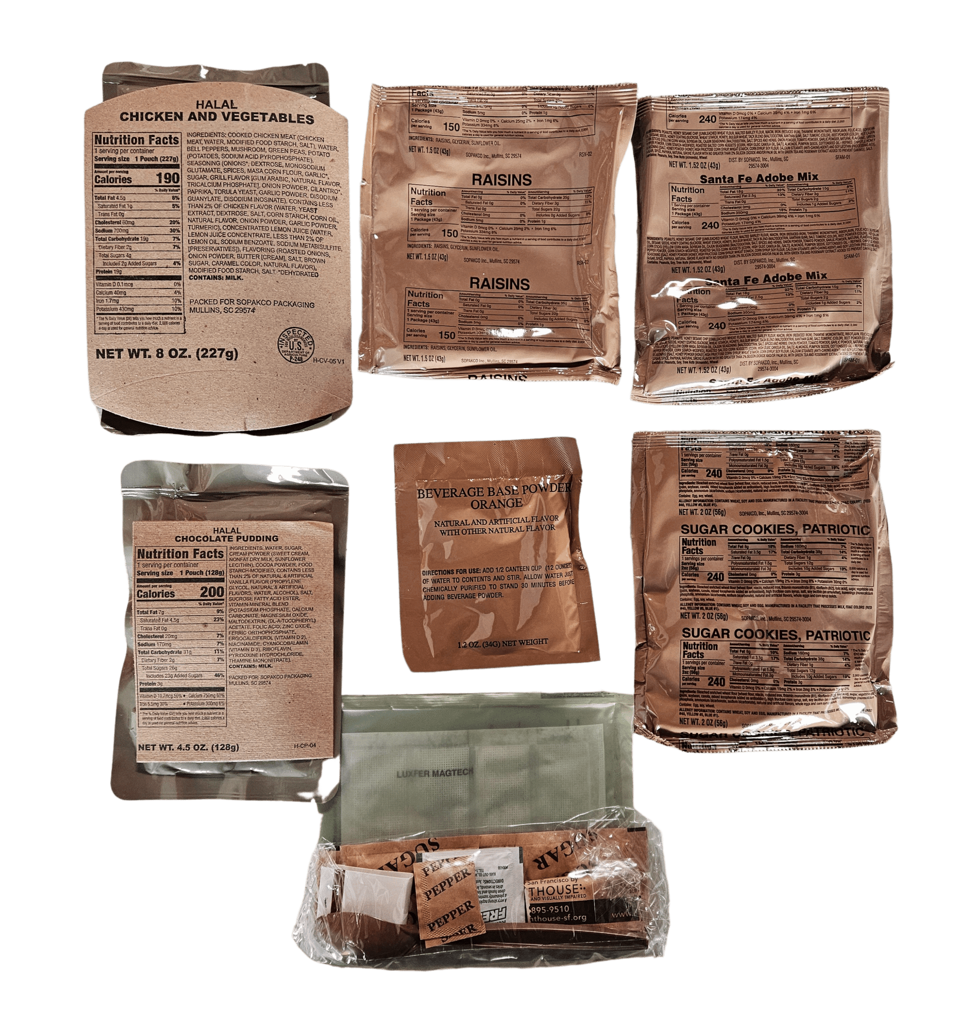 Halal MRE - Chicken and Vegetables - Epidemic Proof