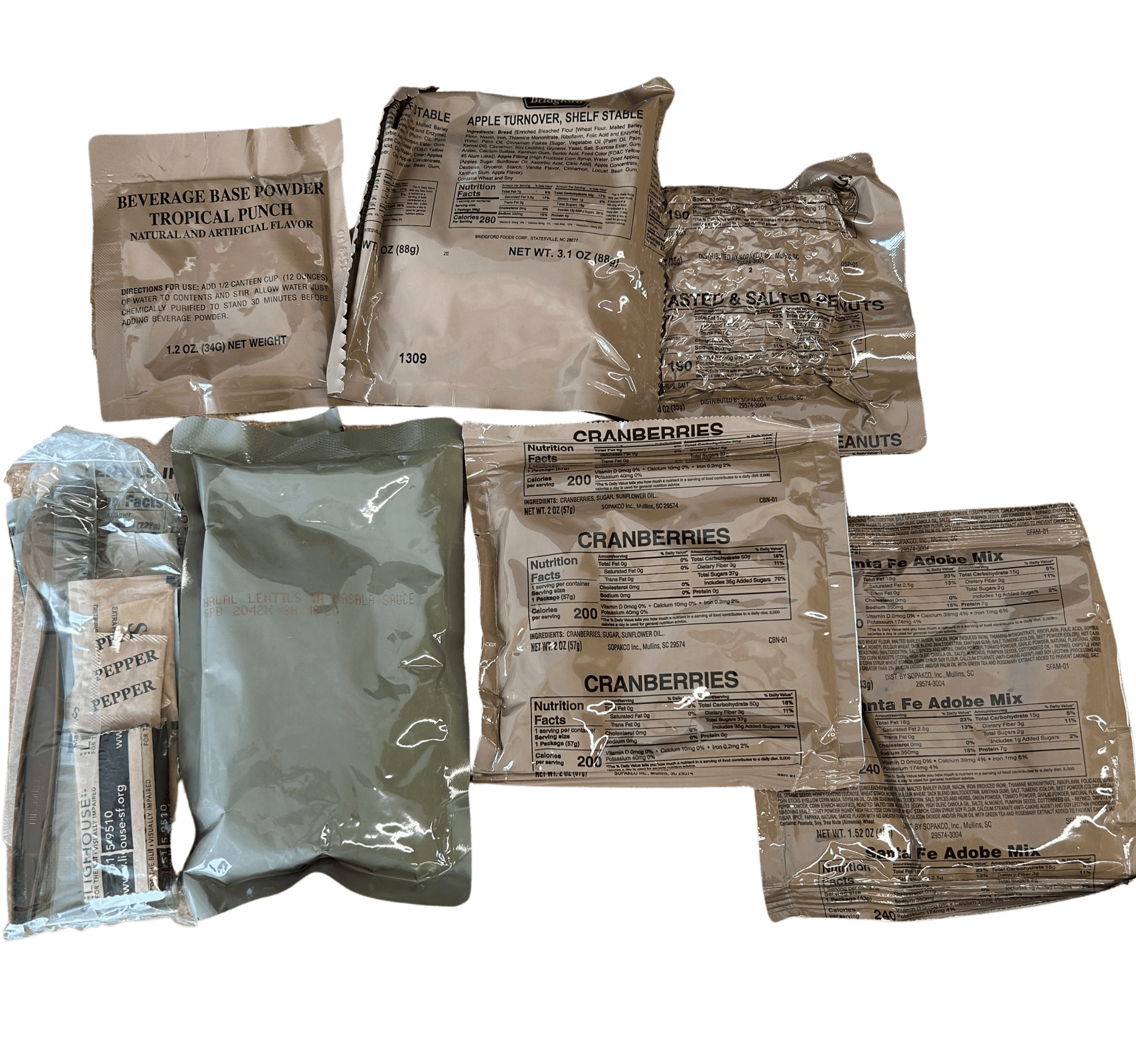 Halal MRE - Lentils in Masala Sauce - Epidemic Proof