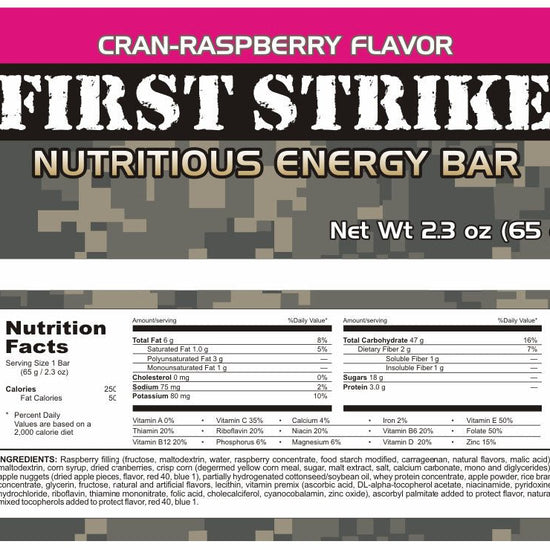 First Strike Bar - CranRaspberry - Epidemic Proof