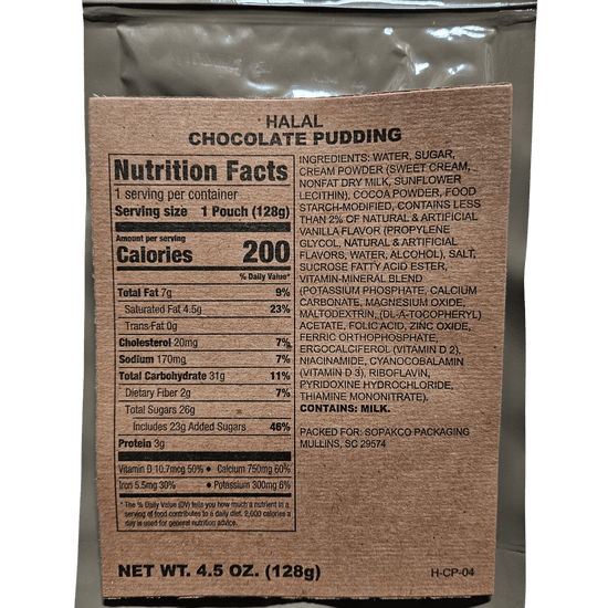 Halal MRE - Blueberry Maple Rolled Oats - Epidemic Proof