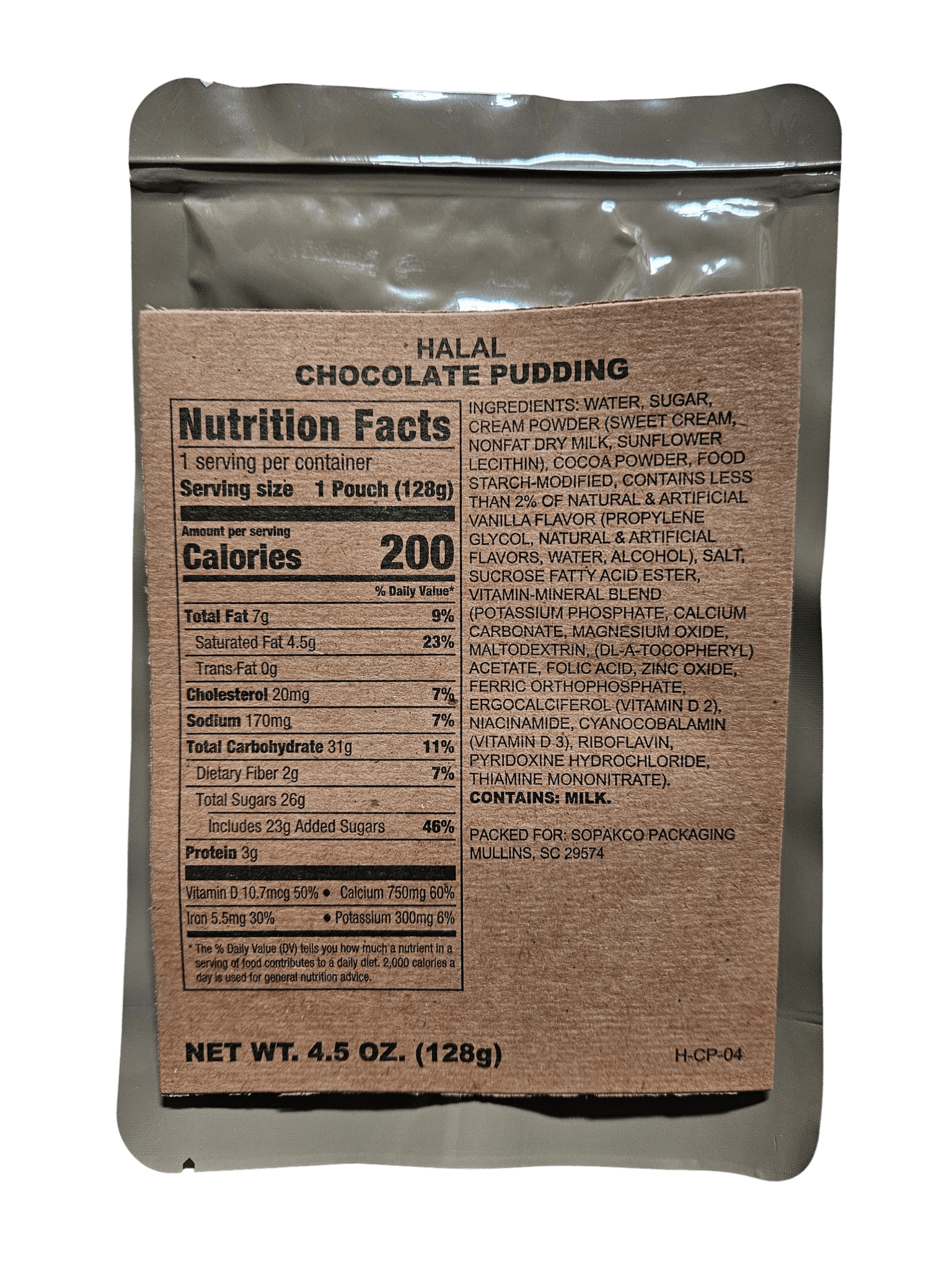 Halal MRE - Blueberry Maple Rolled Oats - Epidemic Proof
