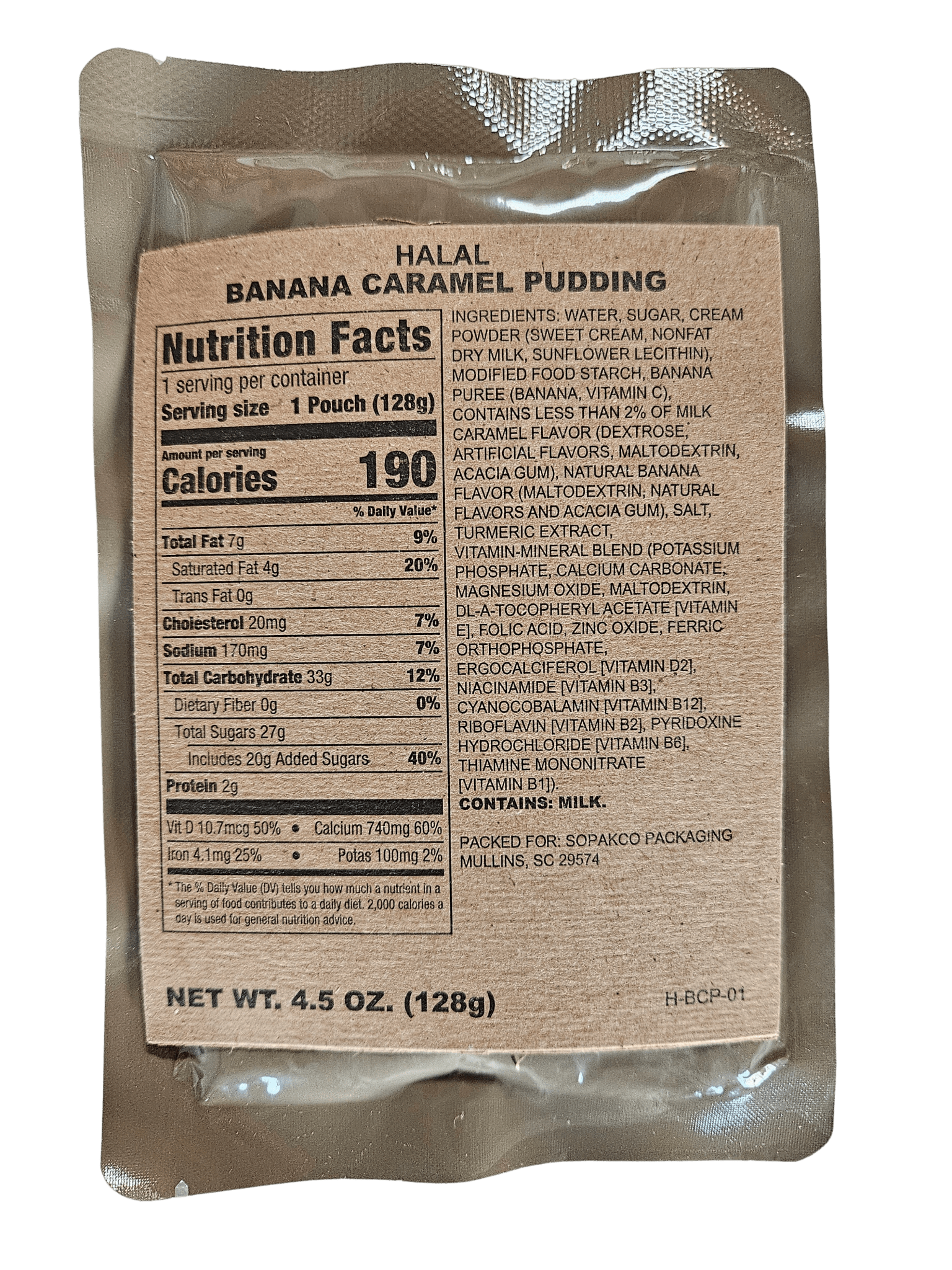 Halal MRE - Saag Chole, Vegetarian - Epidemic Proof