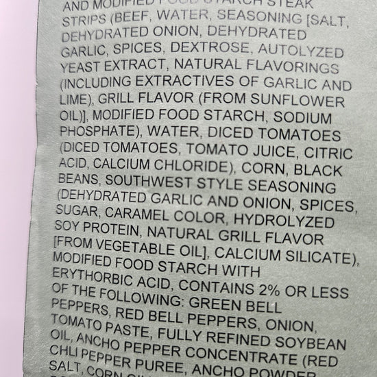 Entree - Southwest Style Beef and Black Beans - Epidemic Proof