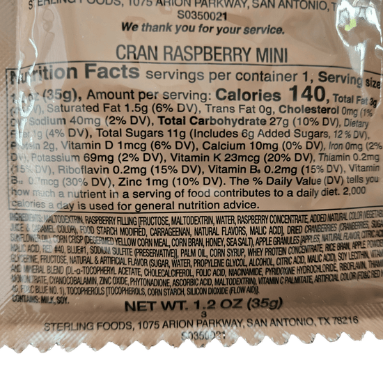 Mini First Strike Bar - CranRaspberry - Epidemic Proof