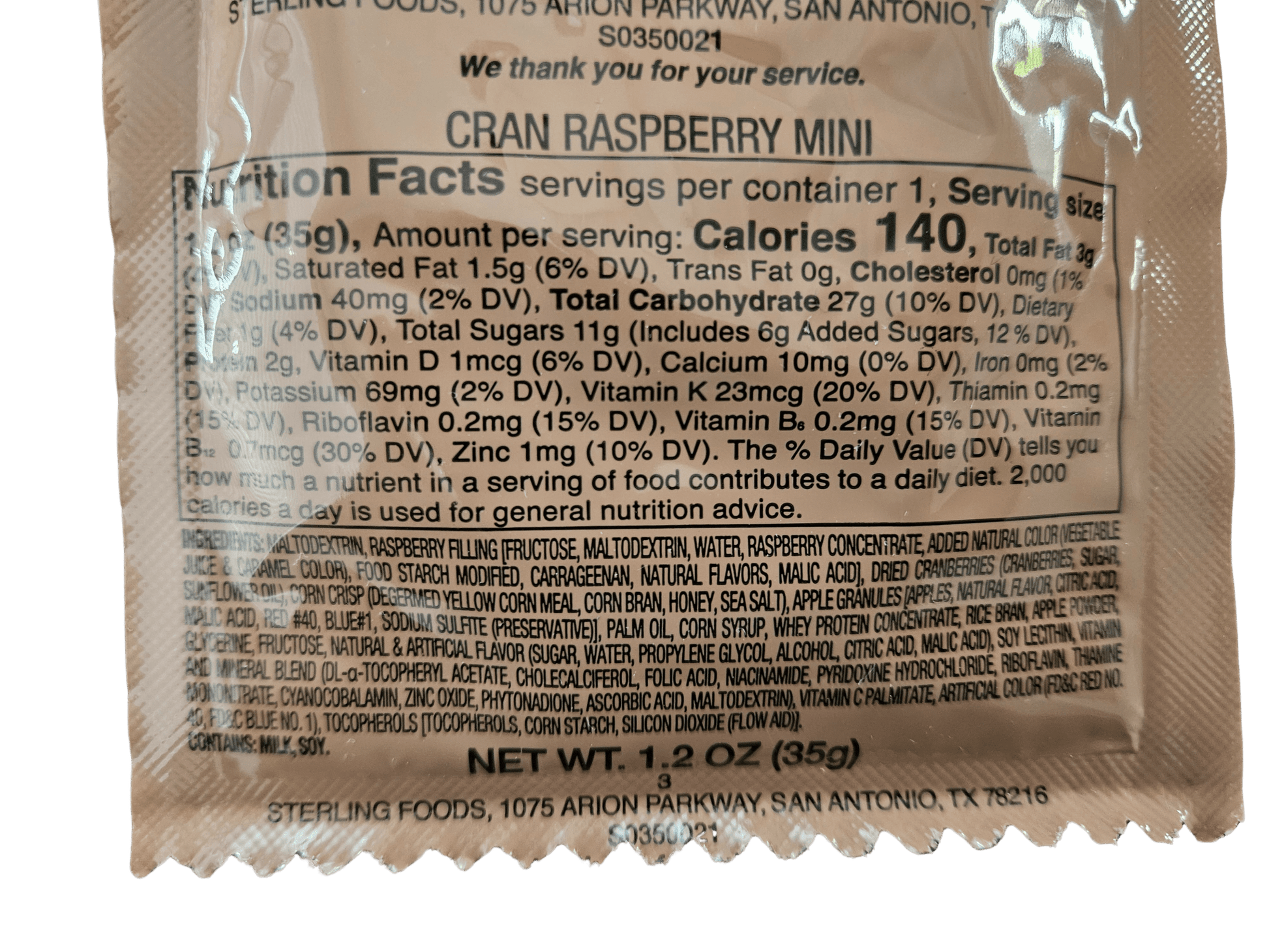 Mini First Strike Bar - CranRaspberry - Epidemic Proof