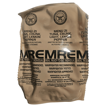 MRE Menu 21 – Lemon Pepper Tuna | Authentic USGI – Epidemic Proof MRE Menu 21 – Lemon Pepper Tuna | Authentic USGI – Epidemic Proof