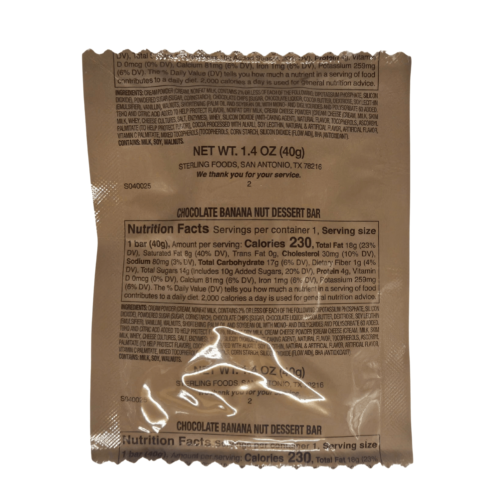 Dessert Bar - Chocolate Banana Nut - Epidemic Proof