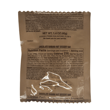 Dessert Bar - Chocolate Banana Nut - Epidemic Proof