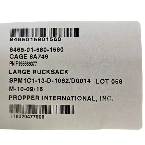 Large Field Pack - Main Pack Bag - Epidemic Proof