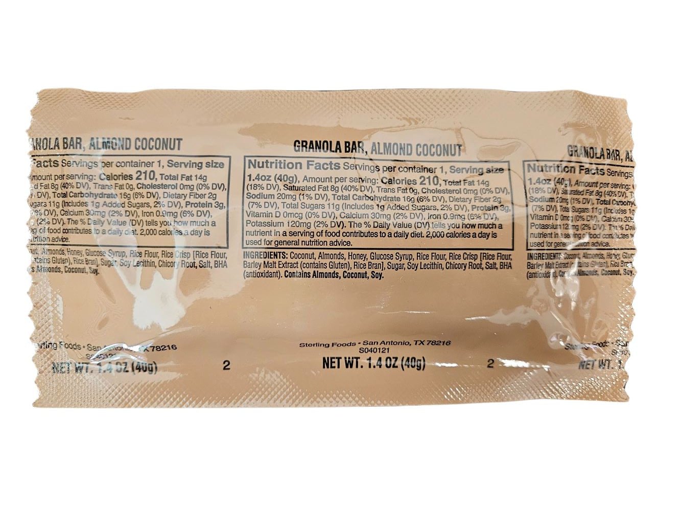 Coconut Almond Granola Bar - Epidemic Proof