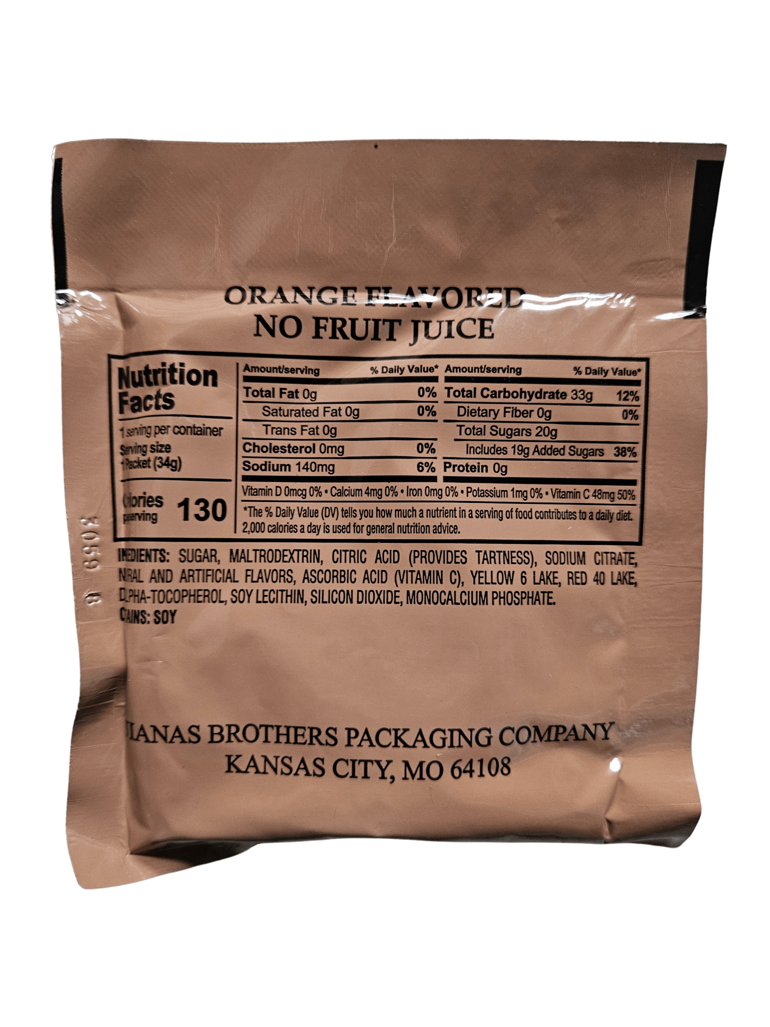 Halal MRE - Blueberry Maple Rolled Oats - Epidemic Proof