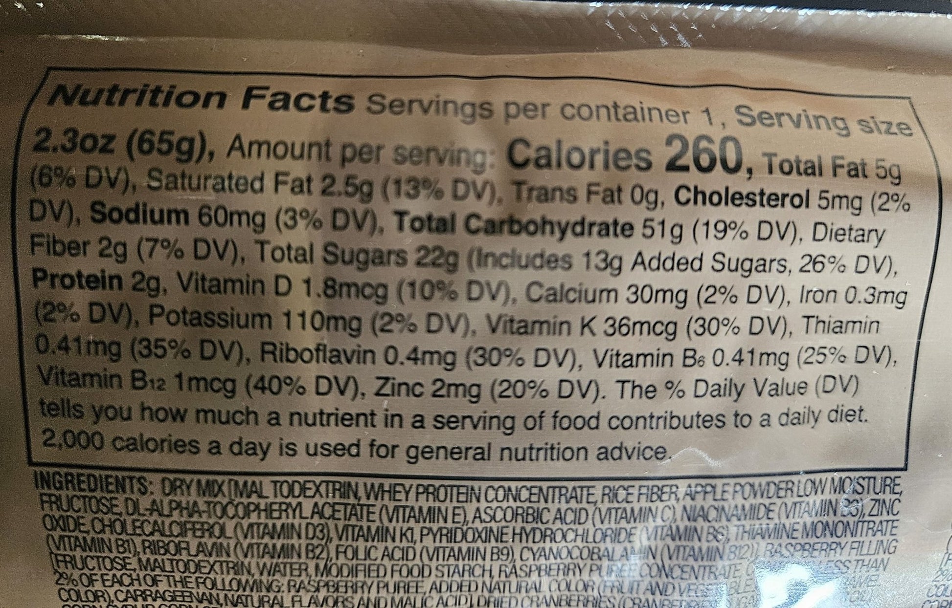 First Strike Bar - CranRaspberry - Epidemic Proof