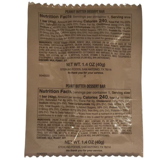 Dessert Bar - Peanut Butter - Epidemic Proof