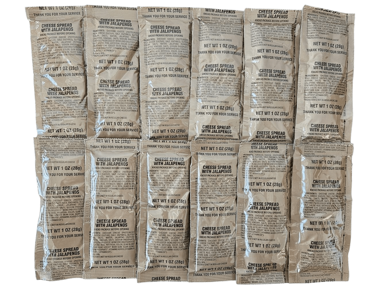 MRE Cheese Spread, Jalapeno Cheddar - Epidemic Proof