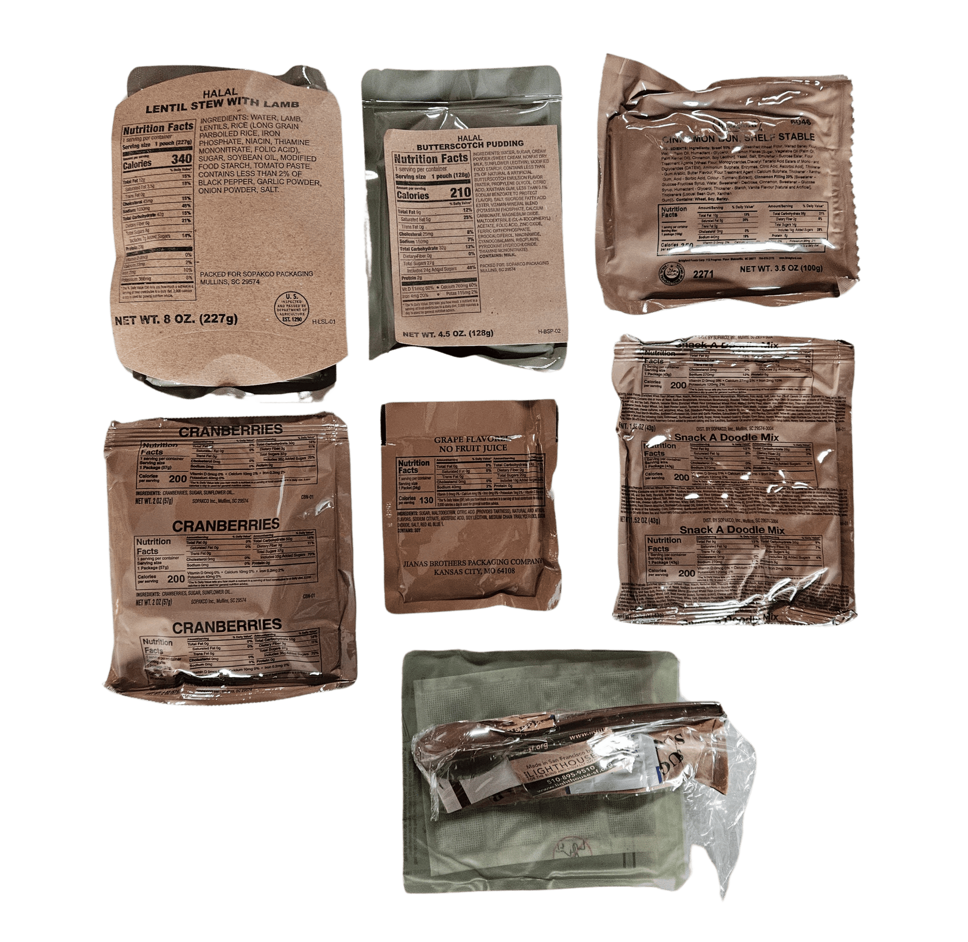 Halal MRE - Lentil Stew with Lamb - Epidemic Proof