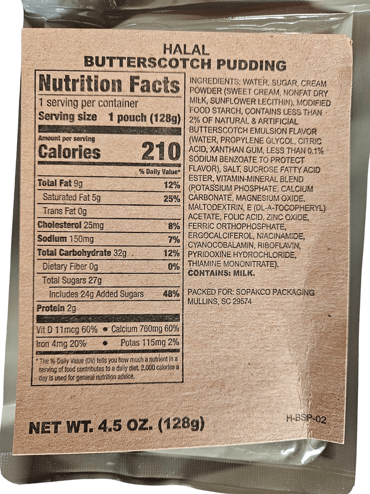 Halal MRE - Chicken Pesto - Epidemic Proof