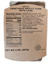 Halal MRE - Vegetable Barley Stew with Lamb - Epidemic Proof
