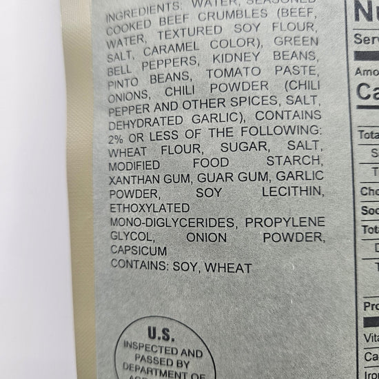 Entree - Chili with Beans - Epidemic Proof