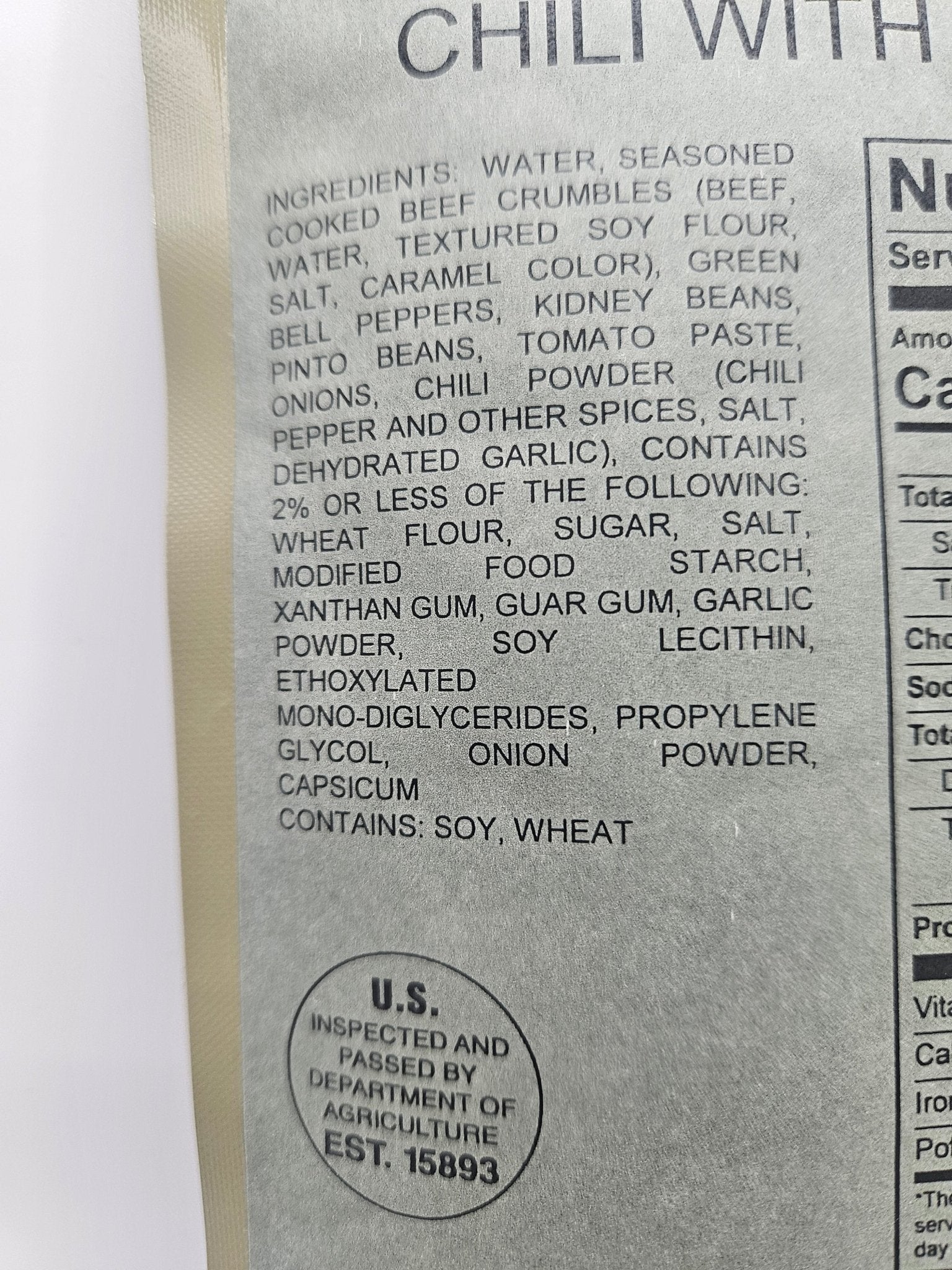 Entree - Chili with Beans - Epidemic Proof