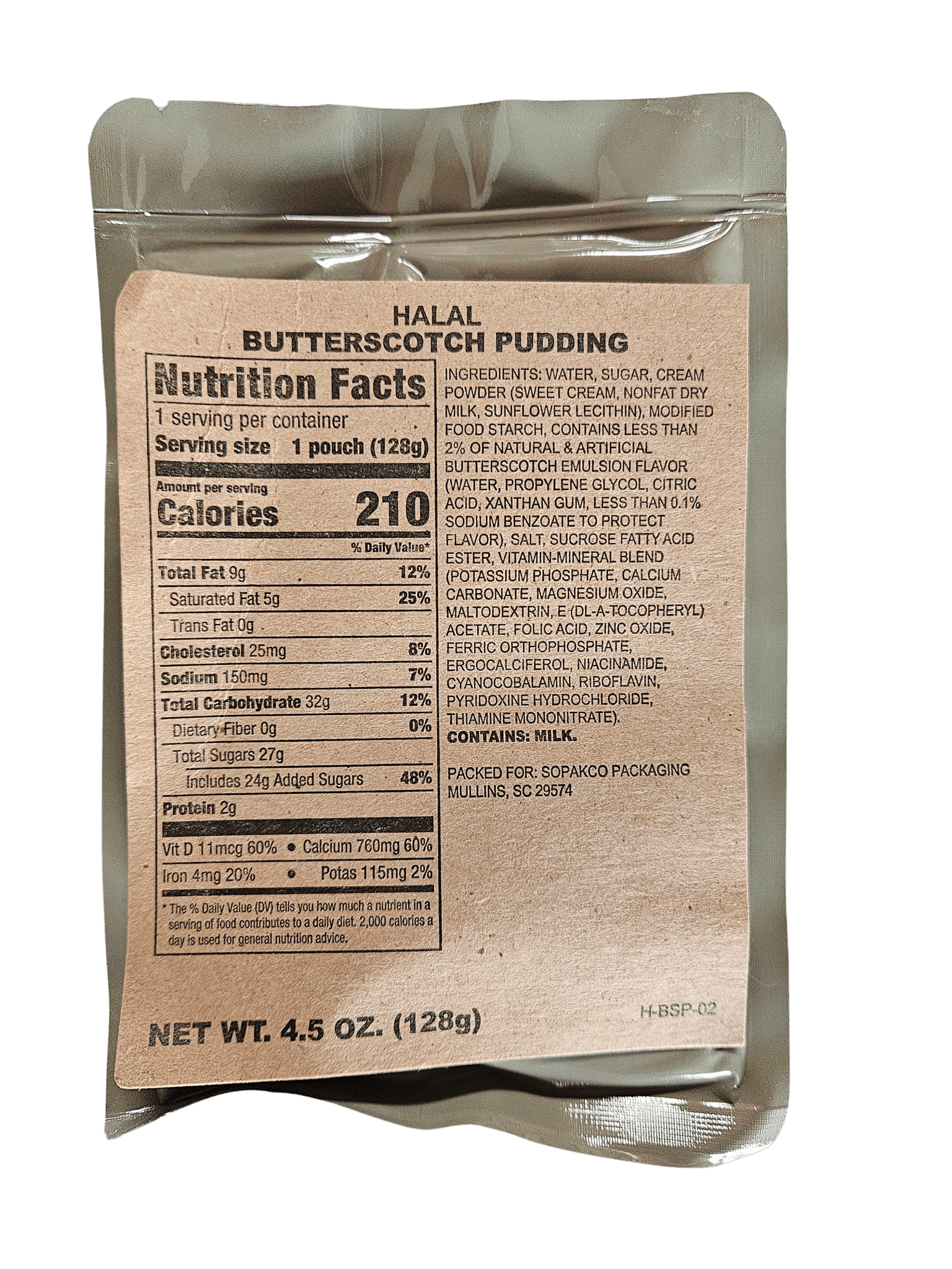 Halal MRE - Lentil Stew with Lamb - Epidemic Proof