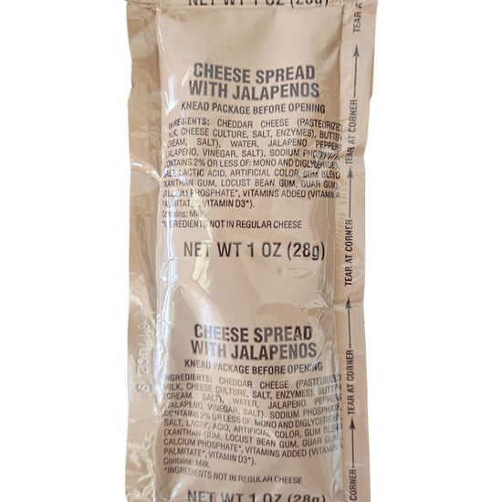 MRE Cheese Spread, Jalapeno Cheddar - Epidemic Proof