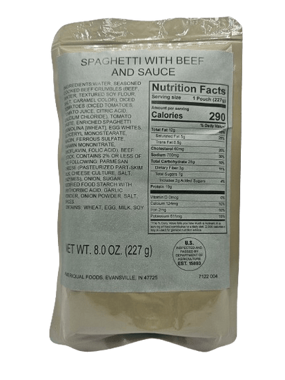 Entree - Spaghetti with Beef and Sauce - Epidemic Proof