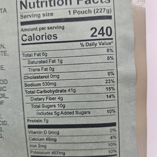 Entree - Elbow Macaroni with Tomato Sauce - Epidemic Proof