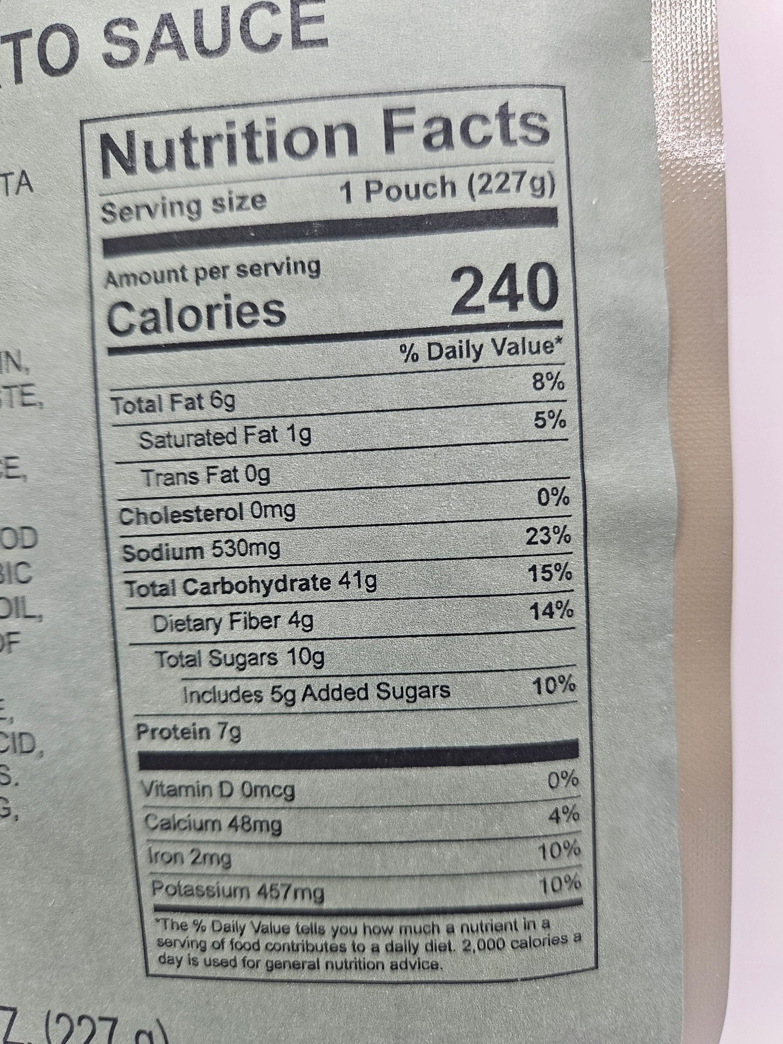 Entree - Elbow Macaroni with Tomato Sauce - Epidemic Proof