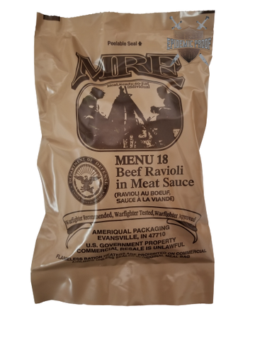 MRE - Beef Ravioli in Meat Sauce