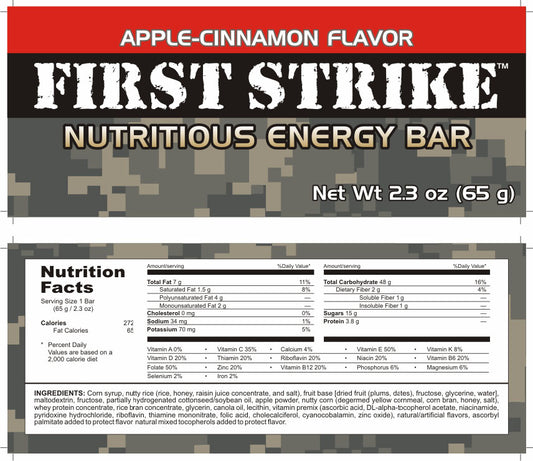 First Strike Bar - Apple Cinnamon